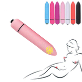 Fun Vibrator Mini Bullet Jump Egg Ten Frequency Vibration Tip Frosted Bullet